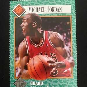 Michael Jordan Basketball Trading Card - Red